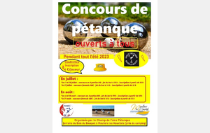 Concours en 4 parties ouvert à tous en doublette