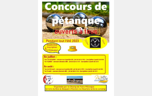 Concours ouvert à tous en doublette