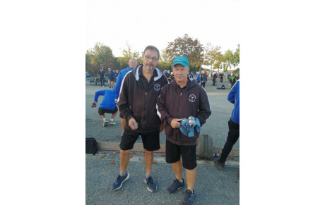 Résultats et photos de nos équipes engagées au challenge de Vendée en doublette vétéran