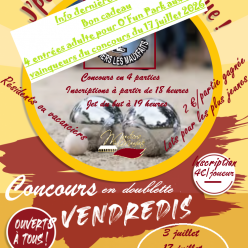 Résultats et photos de notre concours estival du 3 juillet